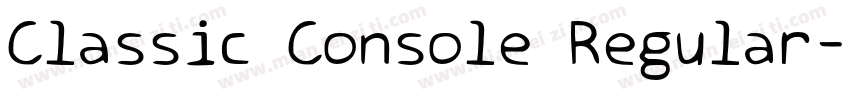 Classic Console Regular字体转换